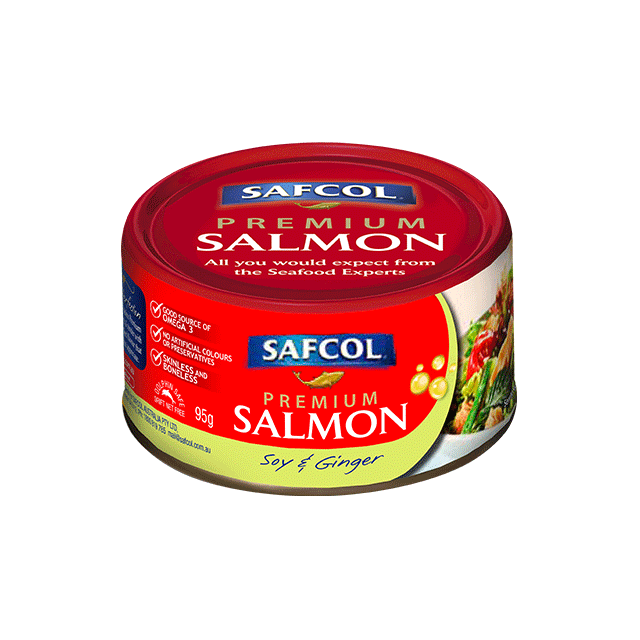 Safcol Premium Salmon with Soy and Ginger 95g